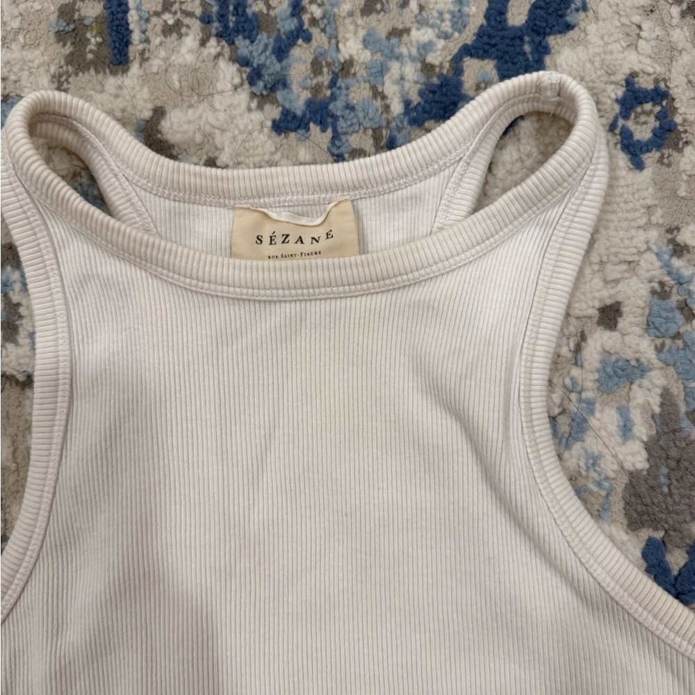 Sézane Ribbed Tank Top